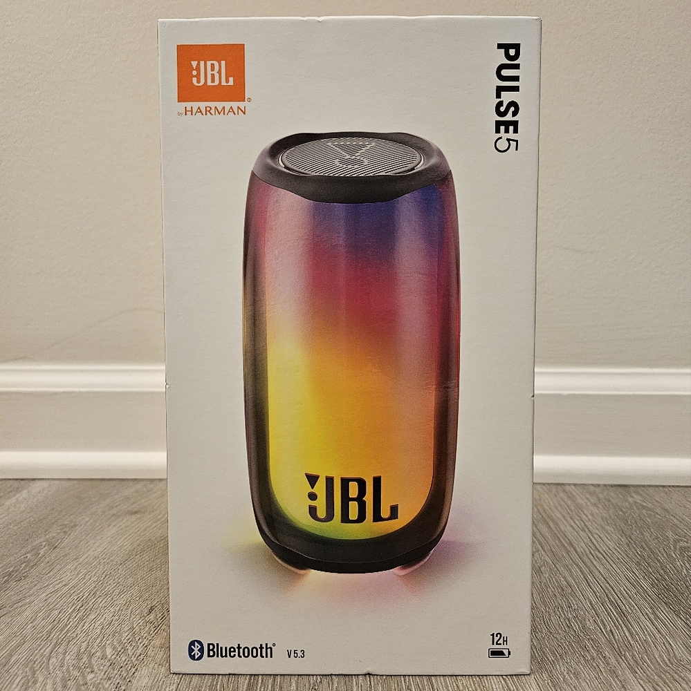 NEW! JBL Pulse 5 Bluetooth Speaker, Sound you can see